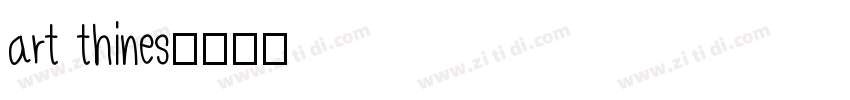 art thines字体转换